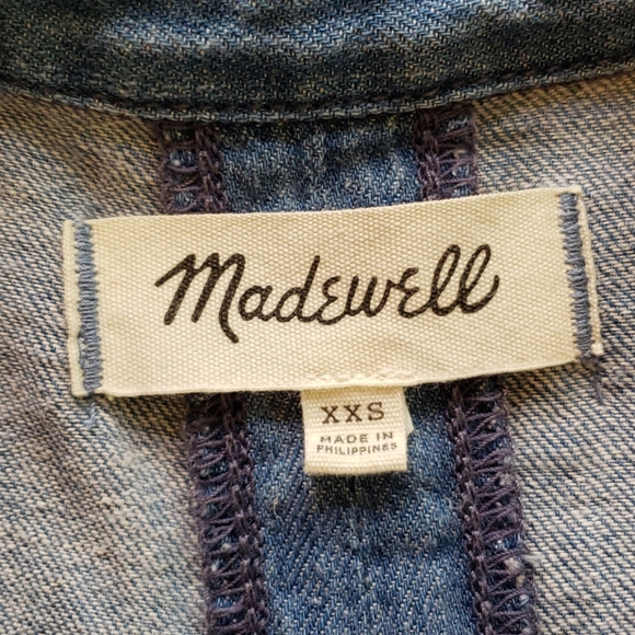 Madewell Indigo Ruffle Side Shirt - Picture 5 of 8